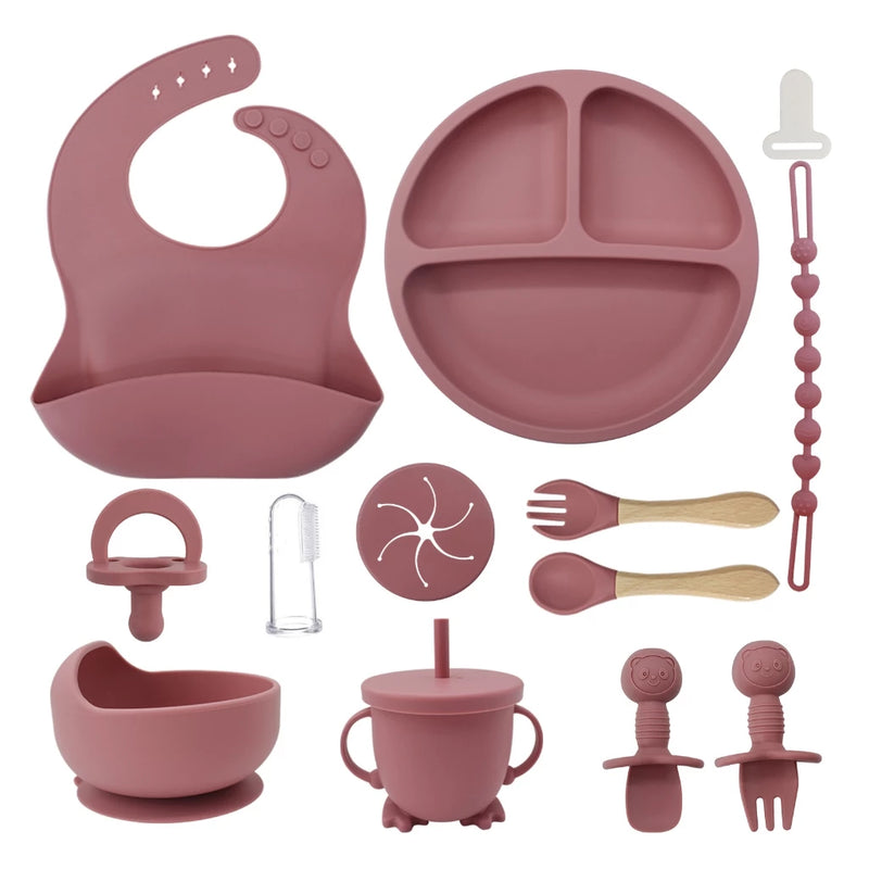 KIT ALIMENTAÇÃO DE SILICONE - 12 PEÇAS