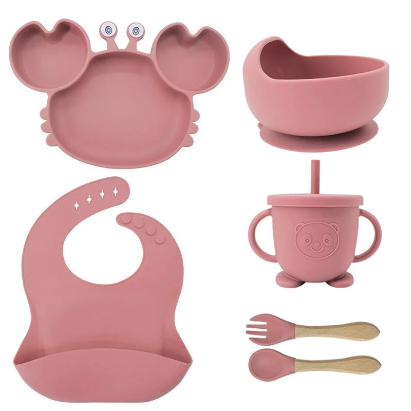 KIT ALIMENTAÇÃO DE SILICONE - CARANGUEJO 6 PEÇAS