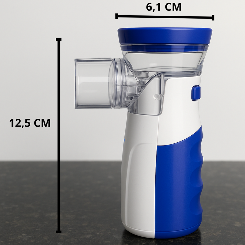 NEBULIZADOR PORTÁTIL COM 2 MÁSCARAS E 1 BICO - PARA TODAS AS IDADES
