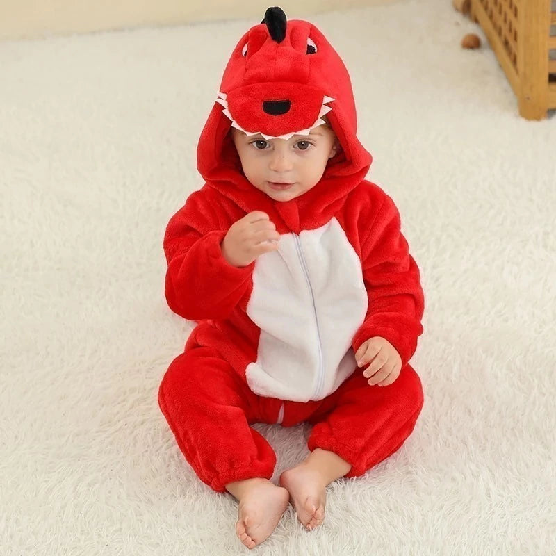 PIJAMA DINOSSAURO VERMELHO - 40% OFF POR TEMPO LIMITADO / FRETE GRÁTIS PARA TODO O BRASIL