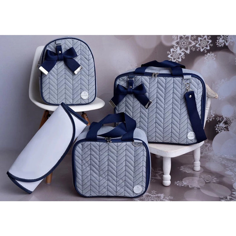 KIT DE BOLSAS MATERNIDADE - JEANS