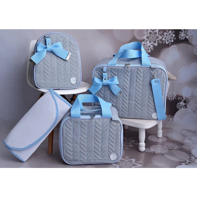 KIT DE BOLSAS MATERNIDADE - JEANS
