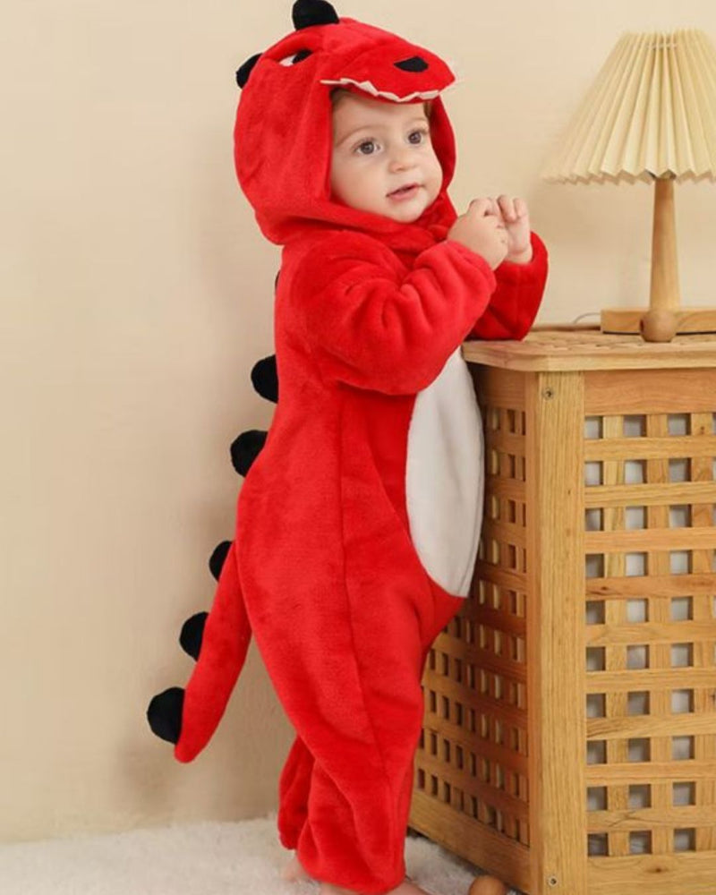 PIJAMA DINOSSAURO VERMELHO - 40% OFF POR TEMPO LIMITADO / FRETE GRÁTIS PARA TODO O BRASIL